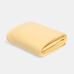 Ohs Ultra Soft Polar Fleece Throw Lightweight Blanket Bedspread, Lemon - 200 X 240Cm - thumbnail 3