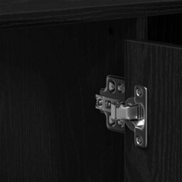 Berkfield Bathroom Sink Cabinet Black Oak 91X35X60 Cm Engineered Wood - thumbnail 8