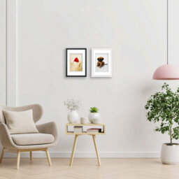 Artmaxx A4 Black Certificate And Picture Frame - Standalone And Wall Mount,  Non-Breaking Acrylic Front Glass - thumbnail 2