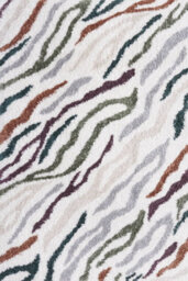The Rugs Moodi Shaggy Multicolour Tidecrest Rug Runner Abstract Thick High Pile For Living Rooms, Bedrooms, Hallways, Kitchens - thumbnail 1