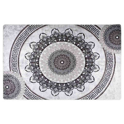 Berkfield Durable Rug Washable 80X150 Cm Multicolour Anti Slip - image 1