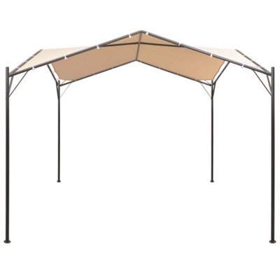Berkfield Durable Gazebo Pavilion Tent Canopy 4X4 M Steel Beige - image 1