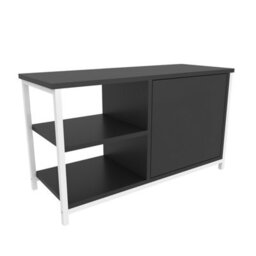 Decorotika Muskegon Tv Stand Tv Unit For Tv's Up To 63 Inch White And Anthracite - thumbnail 5