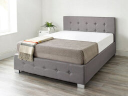 Aspire End Lift Ottoman Storage Bed Super King, Grey Linen - thumbnail 3