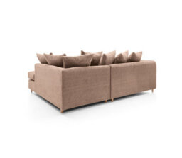 Abakus Direct Jumbo Brown Cord Right Facing Corner Sofa For Living Room With Thick Luxury Deep Filled Cushioning - thumbnail 6