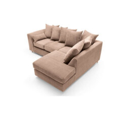 Abakus Direct Jumbo Brown Cord Right Facing Corner Sofa For Living Room With Thick Luxury Deep Filled Cushioning - thumbnail 5