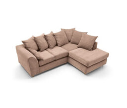 Abakus Direct Jumbo Brown Cord Right Facing Corner Sofa For Living Room With Thick Luxury Deep Filled Cushioning - thumbnail 3