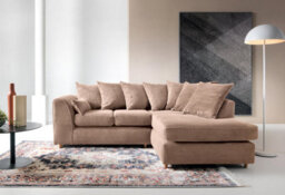 Abakus Direct Jumbo Brown Cord Right Facing Corner Sofa For Living Room With Thick Luxury Deep Filled Cushioning - thumbnail 8