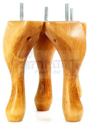 L&F Queen Anne Wooden Legs 150mm High Oak Wash Set Of 4 Replacement Furniture Feet Chairs Sofas Footstools M10 (10mm) - thumbnail 7