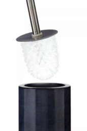 Orsina Dark Grey Toilet Brush, Marble Effect Lavatory Brush, Bathroom Toilet Scrubber Brush For Modern Interiors - thumbnail 3