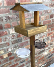 Ruddings Wood Wooden Bird Table Garden Bird Feeding Station House Heavy Duty 1.6M High - thumbnail 5