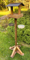 Ruddings Wood Wooden Bird Table Garden Bird Feeding Station House Heavy Duty 1.6M High - thumbnail 2