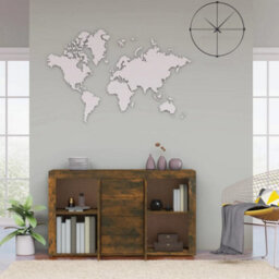 Berkfield Classic Sideboard Smoked Oak 120X36X69 Cm Engineered Wood - thumbnail 3