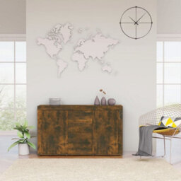 Berkfield Classic Sideboard Smoked Oak 120X36X69 Cm Engineered Wood - thumbnail 2