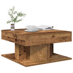 Vidaxl Coffee Table Old Wood 55X55X30 Cm Engineered Wood - thumbnail 1