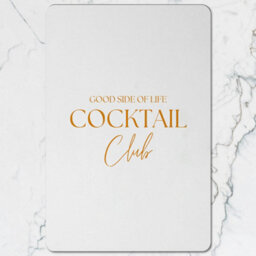Benjamin Tate Design Cocktail Club By Good Side Of Life Placemat And Coasters Set In Designer Artwork Edition With Wooden Base Limited - thumbnail 2