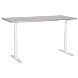 Beliani Electric Adjustable Standing Desk Destinas Grey/ White 160 Cm 72 Cm - thumbnail 1