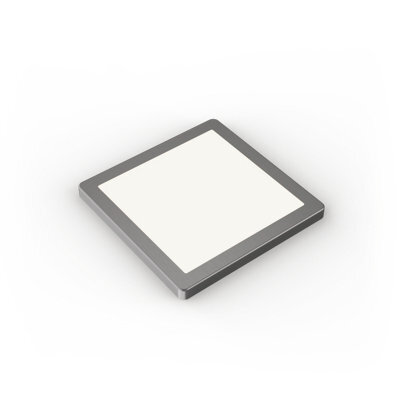 Unknown Siena, Led Flat Cabinet Panel, Diffused, Warm White, Stainless Steel, Square, Sola, 2 Lights & Driver - image 1