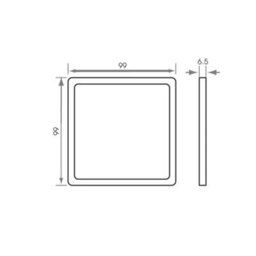 Unknown Siena, Led Flat Cabinet Panel, Diffused, Warm White, Stainless Steel, Square, Sola, 2 Lights & Driver - thumbnail 2