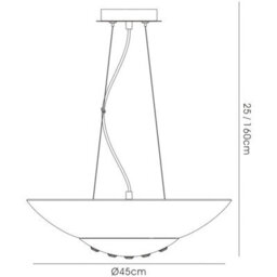 Luminosa Lighting Luminosa Amada Pendant 6 Light G9, Polished Chrome/opal White Glass - thumbnail 4