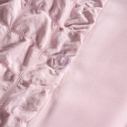 OHS Luxury Seersucker Duvet Cover Set Geo Pillowcase Quilt, Blush - King - thumbnail 5