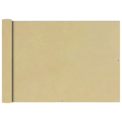 Berkfield Balcony Screen Oxford Fabric 75X600 Cm Beige - image 1