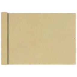 Berkfield Balcony Screen Oxford Fabric 75X600 Cm Beige - thumbnail 1