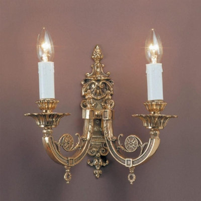 Luminosa Lighting Luminosa Chelsea Polished Brass Candle Wall Lamp - image 1