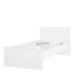 Furniture To Go Naia Single Bed 3Ft (90 X 190) In White High Gloss (W) 96 X  (H) 80 X (D) 196.6Cm - thumbnail 6