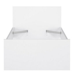 Furniture To Go Naia Single Bed 3Ft (90 X 190) In White High Gloss (W) 96 X  (H) 80 X (D) 196.6Cm - thumbnail 5