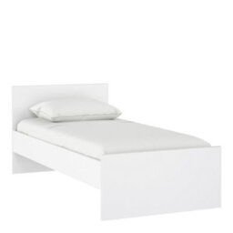 Furniture To Go Naia Single Bed 3Ft (90 X 190) In White High Gloss (W) 96 X  (H) 80 X (D) 196.6Cm - thumbnail 2