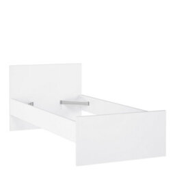 Furniture To Go Naia Single Bed 3Ft (90 X 190) In White High Gloss (W) 96 X  (H) 80 X (D) 196.6Cm - thumbnail 4