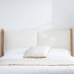 Boldair Birlea Marley Cream Fabric And Oak Wood Bed Frame King Size - thumbnail 4