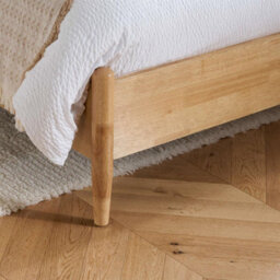 Boldair Birlea Marley Cream Fabric And Oak Wood Bed Frame King Size - thumbnail 9
