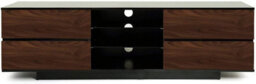 "Centurion Supports Avitus Gloss Black With 4-Walnut Drawers And 2 Shelves Up To 65"" Led, Lcd, Plasma Tv Cabinet" - thumbnail 4