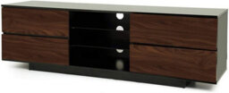 "Centurion Supports Avitus Gloss Black With 4-Walnut Drawers And 2 Shelves Up To 65"" Led, Lcd, Plasma Tv Cabinet" - thumbnail 5