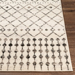 Livabliss Pisa-Geometric Black Off-White Grey Living Dining Bedroom Rug 80 X 220 Cm Easy Care, Non Shedding - thumbnail 5