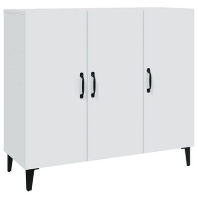 Berkfield Industrial Sideboard White 90X34X80 Cm Engineered Wood - image 1