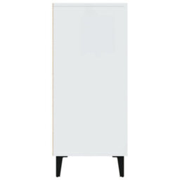 Berkfield Industrial Sideboard White 90X34X80 Cm Engineered Wood - thumbnail 6