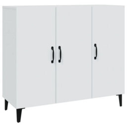 Berkfield Industrial Sideboard White 90X34X80 Cm Engineered Wood - thumbnail 1