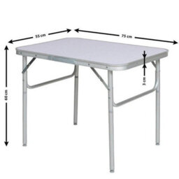 Aluminium Folding Camping Table Picnic Portable Adjustable Party Bbq Outdoor - thumbnail 2