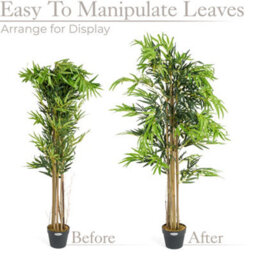 Christow Artificial Bamboo Large Potted Plant - thumbnail 6
