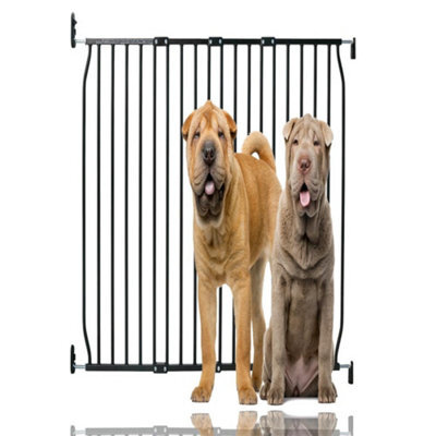 Bettacare Extra Tall Eco Screw Fit Pet Gate, Black, 110Cm - 120Cm, Extra Tall Gate 100Cm In Height, Screw Fitted Dog Gate - image 1