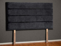 Sorrento Strutted Upholstered Headboard 6Ft Super King - Naples Black - thumbnail 1
