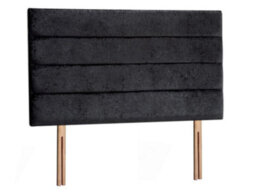 Sorrento Strutted Upholstered Headboard 6Ft Super King - Naples Black - thumbnail 3