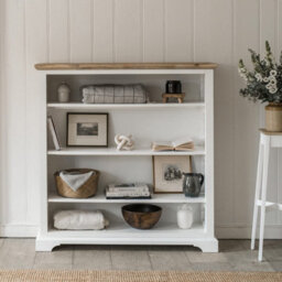 Statement Furniture Florence White Bookcase With Adjustable Shelves, Fully Assembled Bookshelf