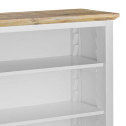 Statement Furniture Florence White Bookcase With Adjustable Shelves, Fully Assembled Bookshelf - thumbnail 3