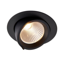 Luminosa Lighting Luminosa Axial Cct 30W Round Recessed Downlight Matt Black Paint