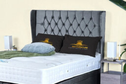 UKBEDFURNITURE Bronte Plush Steel End Opening Divan Ottoman Bed With 54 Inch Headboard - thumbnail 3