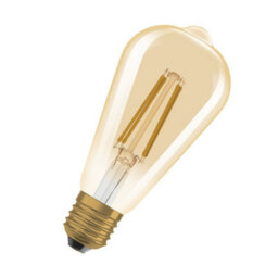 Osram Vintage 1906 Edison 60 Filament Dim Lamp 7.2W 824 Gold E27 4 Pack - thumbnail 2
